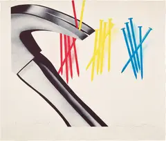 Pulling Out (G. 47) by James Rosenquist, 1972, Lithograph in colors, on Arches paper, the full sheet, sold Feb 2024