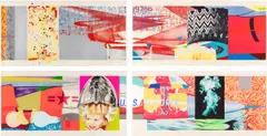 James Rosenquist, F-111 (south) (west) (north) (east) (G. 73), 1974, The complete set of four monumental lithographs with screenprint in colors, on Arches Cover paper, with full margins