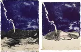 James Rosenquist, Idea I; and Idea II (G. 165 & 166), 1979, Two lithographs in colors, on HMP handmade paper, the full sheets