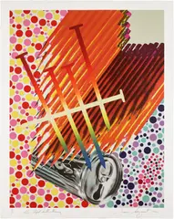 The Light Bulb Shining (G. 228) by James Rosenquist, 1992, Lithograph in colors, on Rives BFK paper, with full margins (Glenn calls for an attached metal chain, there were an unkn, sold Feb 2024