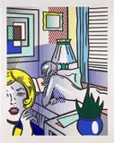 Roy Lichtenstein, Roommates, from Nudes Series (C. 282), 1994, Monumental relief print in colors, on Rives BFK paper, with full margins
