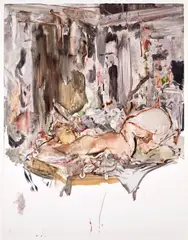 Cecily Brown, Untitled, 2005, Monotype in oil paint, on Lanaquarelle paper, with full margins