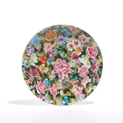 Small Plate with Flowers by Ai Weiwei, 2014, Porcelain plate in colors, contained in the original foam-lined gray linen box, offered Apr 2024