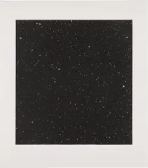 Untitled (Dark Sky 1) by Vija Celmins, 2016, Mezzotint, on Hanhnemühle Copperplate bright white paper, with full margins, sold Apr 2024