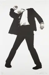 Rick, from Men in the Cities by Robert Longo, 1994, Lithograph, on Arches paper, with full margins, sold Apr 2024
