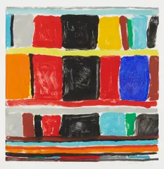 Stay Songs by Stanley Whitney, 2001, Monotype in oil, on wove paper, with full margins, sold Apr 2024