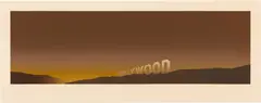 Hollywood (E. 7) by Ed Ruscha, 1968, Screenprint in colors, on laid paper, with full margins, sold Apr 2024