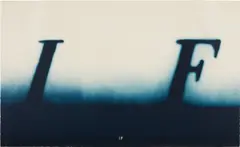 IF by Ed Ruscha, 2000, Lithograph in colors, on Arches paper, the full sheet, sold Apr 2024