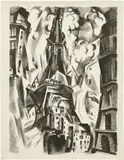 Robert Delaunay, La Tour (The Tower) (L. & P. 3), 1925, Lithograph, on cream Japan paper, with full margins