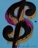 Andy Warhol, $ (1) (F. & S. A.276), 1982, Unique screenprint in colors, on Lenox Museum Board, the full sheet