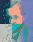 Sigmund Freud, from Ten Portraits of Jews of the Twentieth Century (F. & S. 235) by Andy Warhol, 1980, Screenprint in colors, on Lenox Museum Board, the full sheet, sold Apr 2024