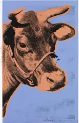 Cow (F. & S. 11A) by Andy Warhol, 1971, Screenprint in colors, on wallpaper, the full sheet, sold Apr 2024