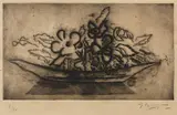 Georges Braque, Corbeille de fleurs (Basket of Flowers) (V. 71), 1951, Etching, on wove paper, with full margins