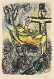 Marc Chagall, Vision de Jacob (Jacob's Vision) (M. 625), 1971, Lithograph in colors, on Arches paper, with full margins