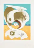 Vision planétaire et scatologique, from La Conquête du cosmos (Planetary And Scatological Vision, from The Conquest of the Cosmos) (M. & L. 645) by Salvador Dalí, 1974, Etching and lithograph in colors with embossing, on Rives BFK paper, with full margins, sold Apr 2024