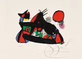 Le Petit escogriffe (The Little Lanky Man) (M. 1174) by Joan Miró, 1978, Lithograph in colors, on Arches paper, with full margins, sold Apr 2024