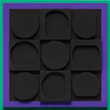 Victor Vasarely, Eclipse Positif (Positive Eclipse), 1969, Painted wood relief multiple in colors