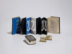 Invitation for 'Arman' at the Galerie Lawrence, Paris (in two parts); Equinoxes; and Full Up (Le Plein) by Arman, 1960; 1965; and 1965-66, Two resin multiples with watch parts, nails and ball bearings, one screenprinted artist's book in colors, with text by A, sold Apr 2024