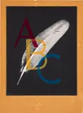 Man Ray, Frontispiece, from Alphabet pour adultes (Frontispiece, from Alphabet for Adults), 1970, Rayograph with screenprint in colors, on wove paper, the full sheet, mounted to wood veneer backing board (as issued)