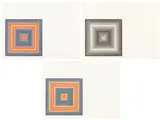 Frank Stella, Honduras Lottery Co.; Cato Manor; and Gran Cairo, from Multicolored Squares I (A. 76, 78 & 81), 1972, Three lithographs in colors, on J. Green mould-made paper, with full margins