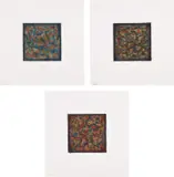 Sol LeWitt, Color & Black: three plates (K. 1991.05), 1991, Three etching and aquatints in colors, on Somerset paper, with full margins