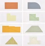 Robert Mangold, Multiple Panel Paintings, 1973-1976: eight plates (S. & S. 1977.02), 1992, Eight screenprints in colors, on wove paper, with full margins