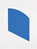 Blue, from Fourth Curve Series (G. 1988, A. 304) by Ellsworth Kelly, 2003, Lithograph in blue, on Rives BFK paper, with full margins, sold Apr 2024