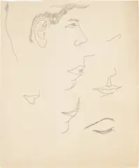 Unidentified Male by Andy Warhol, 1955-57, Unique graphite drawing, on thin wove paper, sold Apr 2024