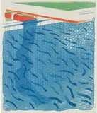 David Hockney, Pool Made with Paper and Blue Ink for Book, from Paper Pools (T. 269, M.C.A.T. 234)