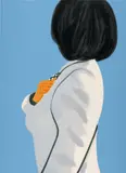 Alex Katz, Vivien in White Coat (S. 741), 2021, Screenprint in colors, on Saunders paper, the full sheet