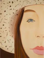 Straw Hat 2 (S. 769) by Alex Katz, 2022, Archival pigment print in colors, on Innova Etching Cotton Rag paper, the full sheet, sold Apr 2024