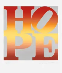 Autumn, from Four Seasons of Hope (Silver) by Robert Indiana, 2012, Screenprint in colors, on Coventry Rag paper, with full margins, sold Apr 2024