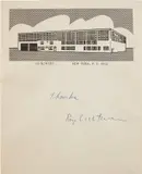 Roy Lichtenstein, Real Estate (Inscribed letterhead) (see C. 88), c. 1969, Letterhead stationery printed in black, on wove paper