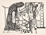 Philip Guston, Painter (G. 1063, S. 40), 1979-81, Lithograph, on Arches Cover paper, with full margins