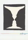 Jasper Johns, Cup 2 Picasso (see S. 113, see U.L.A.E. 123), 1972, Lithograph in colors, on wove paper, with full margins