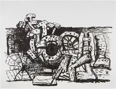 Philip Guston, Elements (G. 871, S. 28), 1980, Lithograph, on Arches 88 paper, with full margins