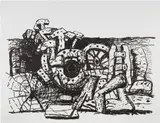 Philip Guston, Elements (G. 871, S. 28), 1980, Lithograph, on Arches 88 paper, with full margins