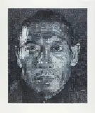 Chuck Close, Zhang Huan II, 2013, Monumental screenprint in colors with airbrush, on Lanaquarelle paper, with full margins