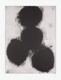 Donald Sultan, Pomegranates III, from Pomegranates, 1990, Etching and aquatint, on Somerset paper, with full margins