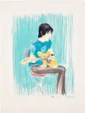 Elizabeth Peyton, Elliott, 1999, Lithograph in colors, on Somerset Satin paper, with full margins