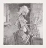 Lisa Yuskavage, Grace, 2001, Etching, on Chine collé to Somerset paper, with full margins