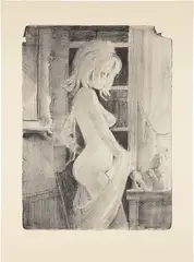 K.K. by Lisa Yuskavage, 2002, Lithograph, on Rives BFK buff paper, with full margins, sold Apr 2024