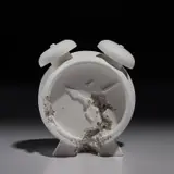 Daniel Arsham, Future Relic 03 (Clock), 2015, Cast multiple in plaster and crushed glass, contained in the original foam-lined presentation box