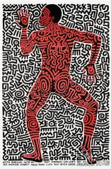 Into 84 Exhibition Poster by Keith Haring, 1983, Offset lithograph in colors, on wove paper, with full margins, sold Apr 2024