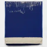 Analia Saban, Pressed Paint (Ultramarine Blue), 2017, Acrylic paint, pressed in linen multiple