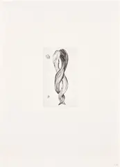 Louise Bourgeois, Untitled, from Anatomy (MoMA 1043), 1989-90, Drypoint, on Somerset paper, with full margins