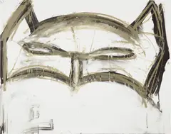 Joyce Pensato, Margate Batman, from Save the Children ONE HUNDRED YEARS Print Portfolio, 2019, Lithograph in colors, on Somerset paper, with full margins, accompanied by the portfolio's colophon