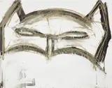 Joyce Pensato, Margate Batman, from Save the Children ONE HUNDRED YEARS Print Portfolio, 2019, Lithograph in colors, on Somerset paper, with full margins, accompanied by the portfolio's colophon