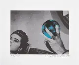 John Baldessari, Fate: Blue (Woman With Man Gazing At Sphere) (H. 79), 1995/2004, Offset lithograph in colors, on card stock, with full margins