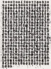 Glenn Ligon, 2000-2099, 2011, Epson Ultra Chrome K3 print, on Museo Max paper, the full sheet